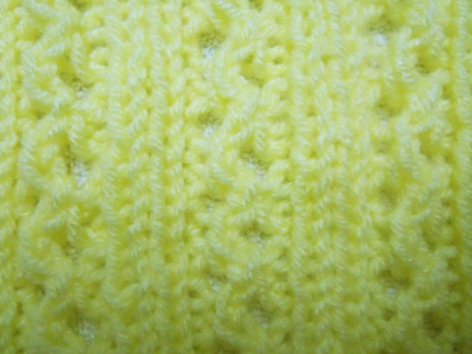 double lace rib knitting pattern
